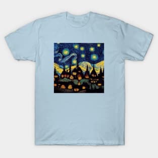 Starry Night Over Hogsmeade T-Shirt